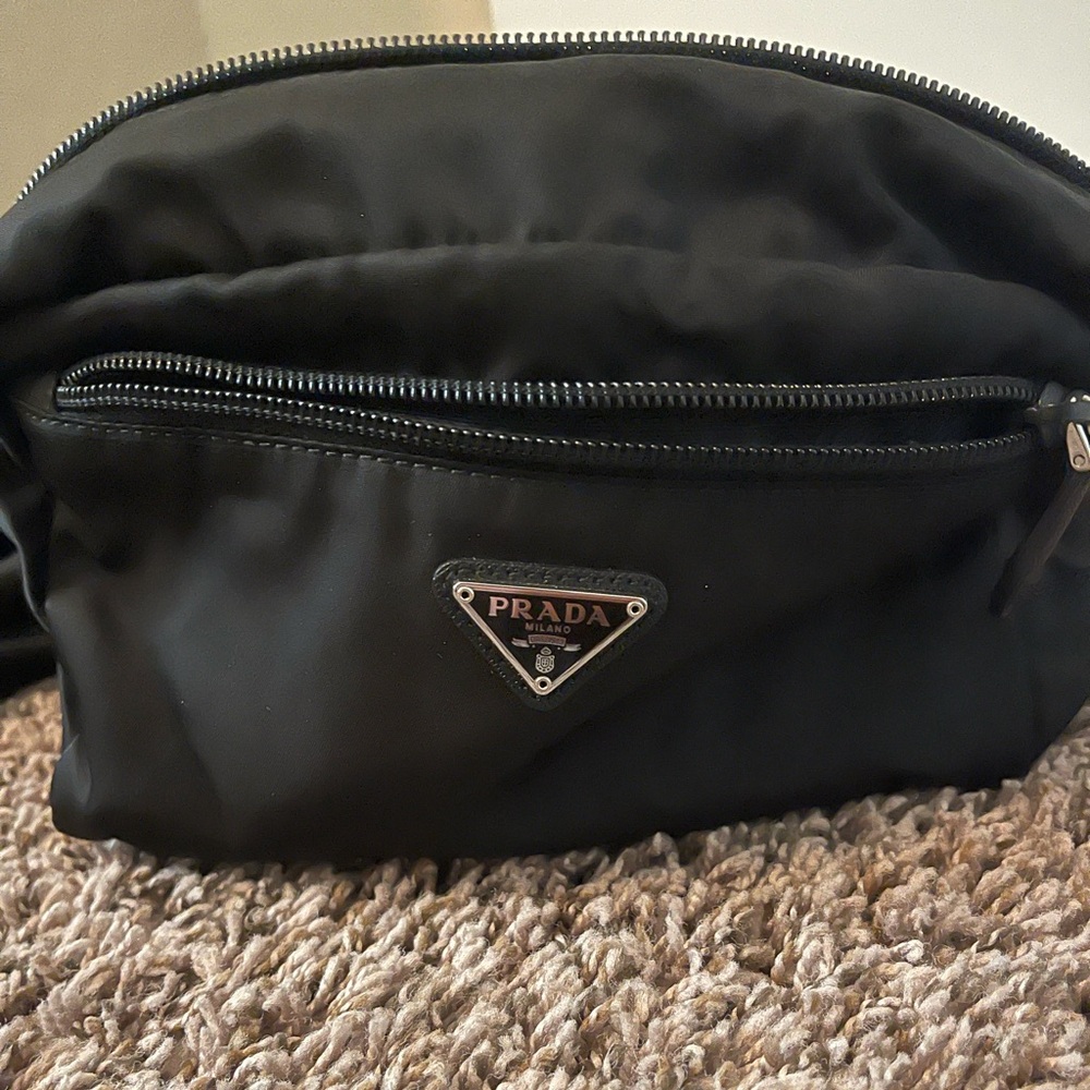 Prada cosmetics pouch
